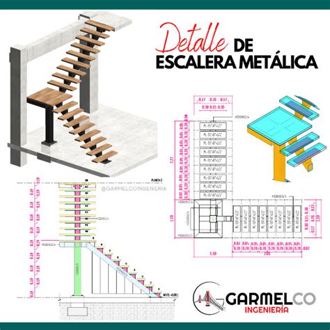 fabrica de escaleras metalicas|detalle escalera acero.